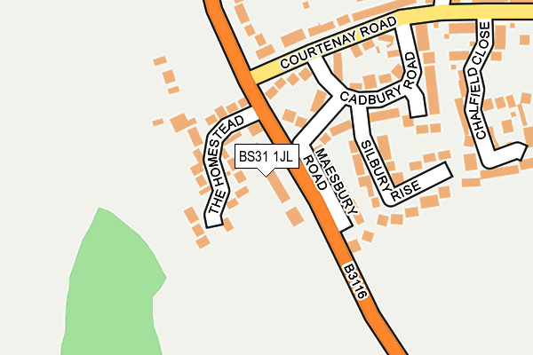 BS31 1JL map - OS OpenMap – Local (Ordnance Survey) BS31 1JL map - OS OpenMap – Local (Ordnance Survey)