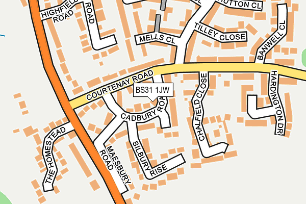 BS31 1JW map - OS OpenMap – Local (Ordnance Survey) BS31 1JW map - OS OpenMap – Local (Ordnance Survey)
