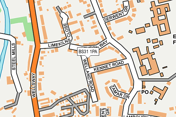 BS31 1PA map - OS OpenMap – Local (Ordnance Survey) BS31 1PA map - OS OpenMap – Local (Ordnance Survey)