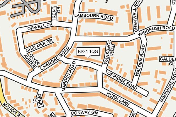 BS31 1QG map - OS OpenMap – Local (Ordnance Survey)