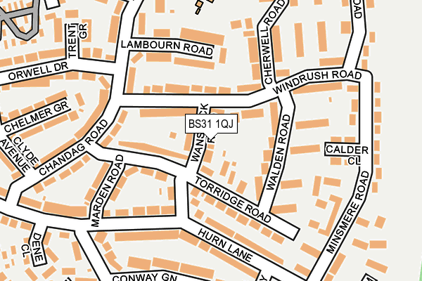 BS31 1QJ map - OS OpenMap – Local (Ordnance Survey) BS31 1QJ map - OS OpenMap – Local (Ordnance Survey)