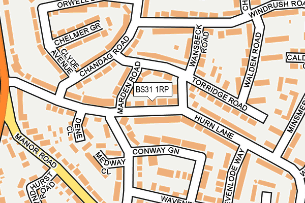 BS31 1RP map - OS OpenMap – Local (Ordnance Survey) BS31 1RP map - OS OpenMap – Local (Ordnance Survey)