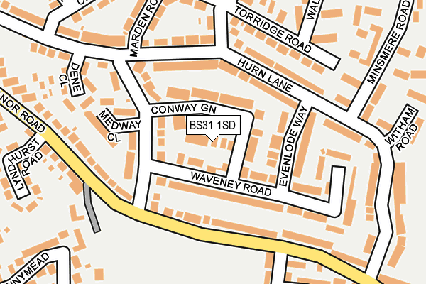 BS31 1SD map - OS OpenMap – Local (Ordnance Survey) BS31 1SD map - OS OpenMap – Local (Ordnance Survey)