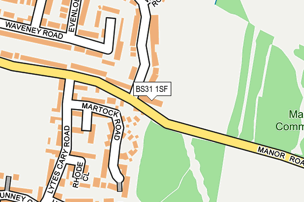 BS31 1SF map - OS OpenMap – Local (Ordnance Survey) BS31 1SF map - OS OpenMap – Local (Ordnance Survey)