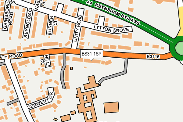 BS31 1SP map - OS OpenMap – Local (Ordnance Survey) BS31 1SP map - OS OpenMap – Local (Ordnance Survey)