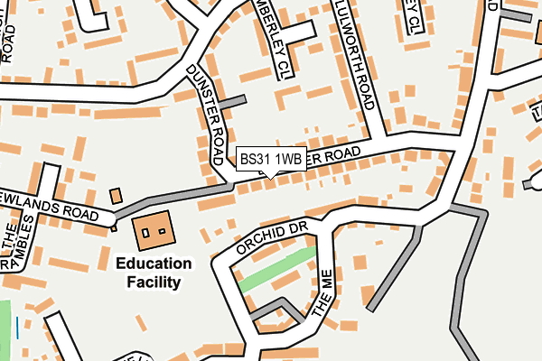 BS31 1WB map - OS OpenMap – Local (Ordnance Survey) BS31 1WB map - OS OpenMap – Local (Ordnance Survey)