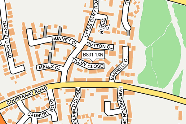BS31 1XN map - OS OpenMap – Local (Ordnance Survey) BS31 1XN map - OS OpenMap – Local (Ordnance Survey)