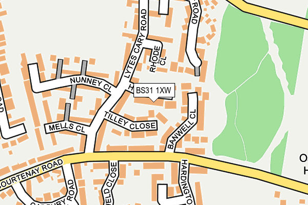 BS31 1XW map - OS OpenMap – Local (Ordnance Survey) BS31 1XW map - OS OpenMap – Local (Ordnance Survey)