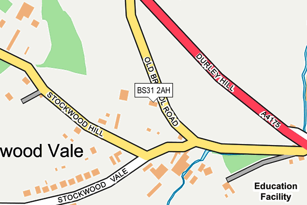BS31 2AH map - OS OpenMap – Local (Ordnance Survey) BS31 2AH map - OS OpenMap – Local (Ordnance Survey)