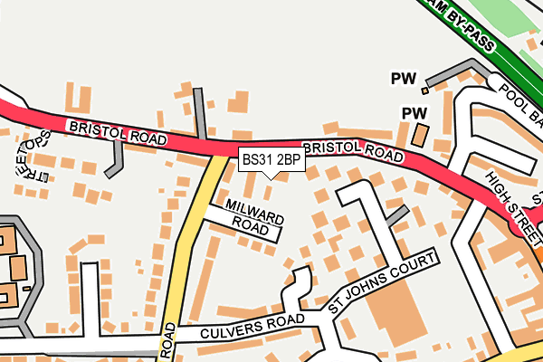 BS31 2BP map - OS OpenMap – Local (Ordnance Survey) BS31 2BP map - OS OpenMap – Local (Ordnance Survey)