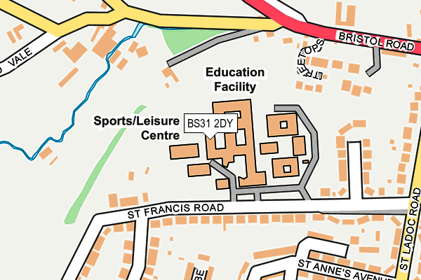 BS31 2DY map - OS OpenMap – Local (Ordnance Survey) BS31 2DY map - OS OpenMap – Local (Ordnance Survey)