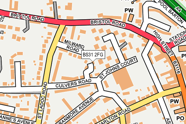 BS31 2FG map - OS OpenMap – Local (Ordnance Survey) BS31 2FG map - OS OpenMap – Local (Ordnance Survey)