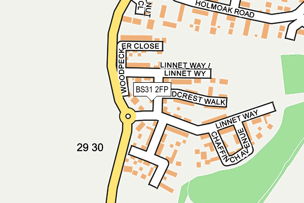 BS31 2FP map - OS OpenMap – Local (Ordnance Survey) BS31 2FP map - OS OpenMap – Local (Ordnance Survey)