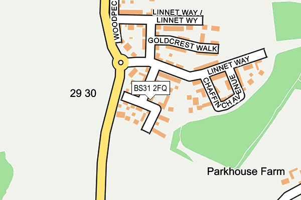 BS31 2FQ map - OS OpenMap – Local (Ordnance Survey) BS31 2FQ map - OS OpenMap – Local (Ordnance Survey)