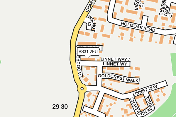 BS31 2FU map - OS OpenMap – Local (Ordnance Survey) BS31 2FU map - OS OpenMap – Local (Ordnance Survey)
