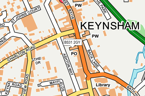BS31 2GY map - OS OpenMap – Local (Ordnance Survey) BS31 2GY map - OS OpenMap – Local (Ordnance Survey)