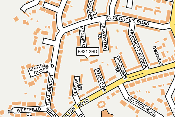BS31 2HD map - OS OpenMap – Local (Ordnance Survey) BS31 2HD map - OS OpenMap – Local (Ordnance Survey)