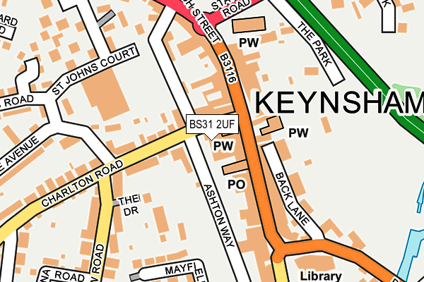 BS31 2UF map - OS OpenMap – Local (Ordnance Survey) BS31 2UF map - OS OpenMap – Local (Ordnance Survey)