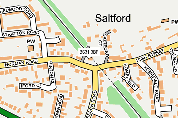 BS31 3BF map - OS OpenMap – Local (Ordnance Survey)