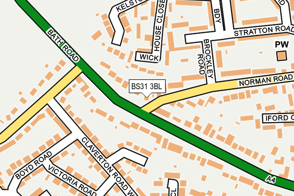 BS31 3BL map - OS OpenMap – Local (Ordnance Survey) BS31 3BL map - OS OpenMap – Local (Ordnance Survey)