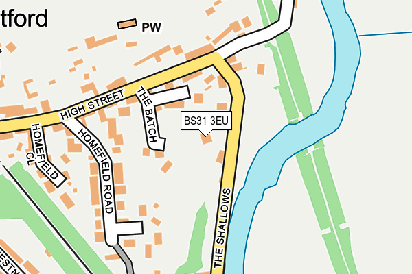 BS31 3EU map - OS OpenMap – Local (Ordnance Survey) BS31 3EU map - OS OpenMap – Local (Ordnance Survey)