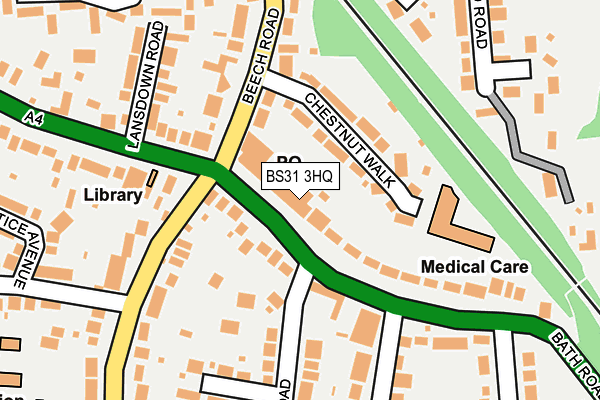 BS31 3HQ map - OS OpenMap – Local (Ordnance Survey) BS31 3HQ map - OS OpenMap – Local (Ordnance Survey)