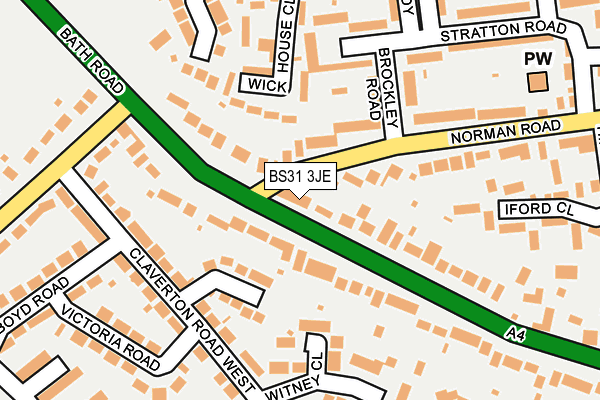 BS31 3JE map - OS OpenMap – Local (Ordnance Survey) BS31 3JE map - OS OpenMap – Local (Ordnance Survey)