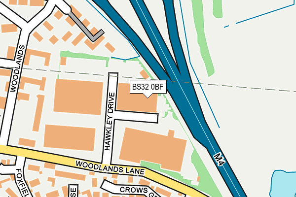 BS32 0BF map - OS OpenMap – Local (Ordnance Survey) BS32 0BF map - OS OpenMap – Local (Ordnance Survey)