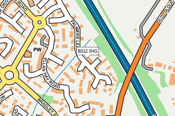 BS32 0HG map - OS OpenMap – Local (Ordnance Survey) BS32 0HG map - OS OpenMap – Local (Ordnance Survey)