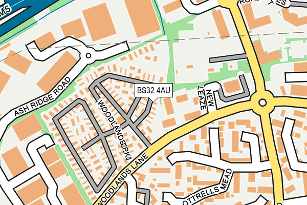 BS32 4AU map - OS OpenMap – Local (Ordnance Survey) BS32 4AU map - OS OpenMap – Local (Ordnance Survey)