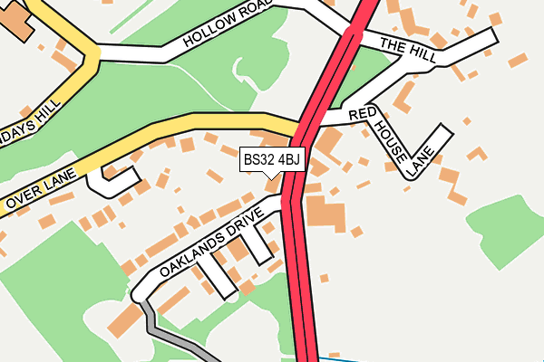 BS32 4BJ map - OS OpenMap – Local (Ordnance Survey) BS32 4BJ map - OS OpenMap – Local (Ordnance Survey)