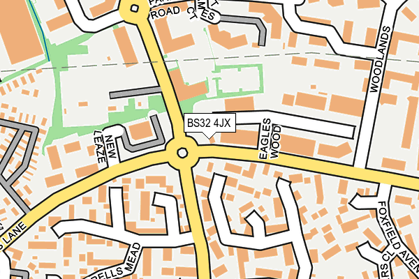 BS32 4JX map - OS OpenMap – Local (Ordnance Survey) BS32 4JX map - OS OpenMap – Local (Ordnance Survey)