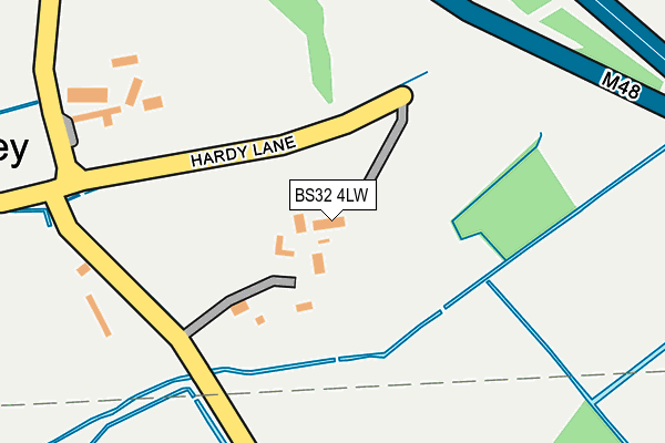 BS32 4LW map - OS OpenMap – Local (Ordnance Survey) BS32 4LW map - OS OpenMap – Local (Ordnance Survey)