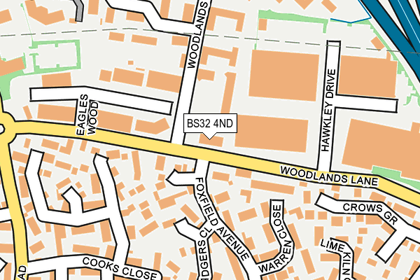 BS32 4ND map - OS OpenMap – Local (Ordnance Survey) BS32 4ND map - OS OpenMap – Local (Ordnance Survey)