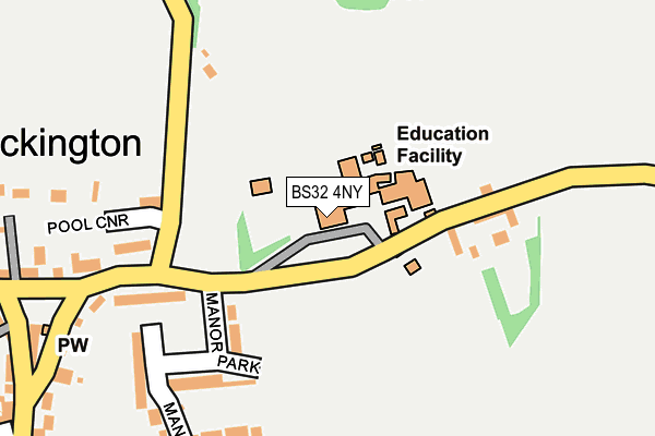 BS32 4NY map - OS OpenMap – Local (Ordnance Survey) BS32 4NY map - OS OpenMap – Local (Ordnance Survey)