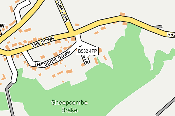 BS32 4PP map - OS OpenMap – Local (Ordnance Survey) BS32 4PP map - OS OpenMap – Local (Ordnance Survey)