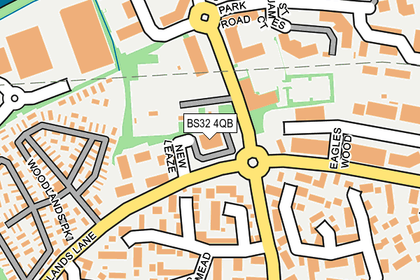 BS32 4QB map - OS OpenMap – Local (Ordnance Survey) BS32 4QB map - OS OpenMap – Local (Ordnance Survey)
