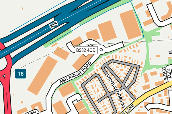 BS32 4QD map - OS OpenMap – Local (Ordnance Survey) BS32 4QD map - OS OpenMap – Local (Ordnance Survey)