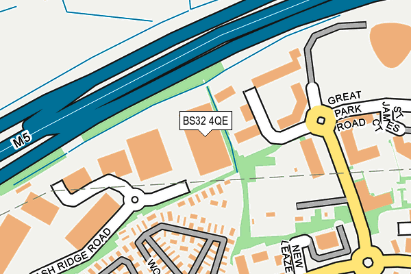 BS32 4QE map - OS OpenMap – Local (Ordnance Survey) BS32 4QE map - OS OpenMap – Local (Ordnance Survey)