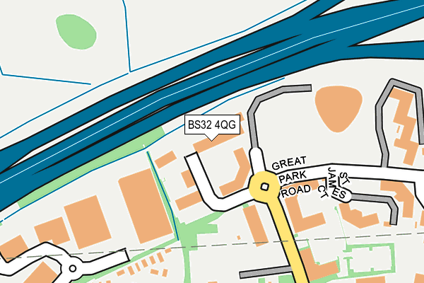 BS32 4QG map - OS OpenMap – Local (Ordnance Survey) BS32 4QG map - OS OpenMap – Local (Ordnance Survey)
