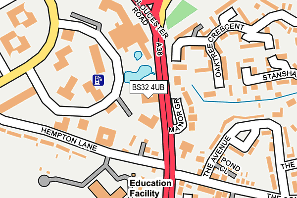 BS32 4UB map - OS OpenMap – Local (Ordnance Survey) BS32 4UB map - OS OpenMap – Local (Ordnance Survey)