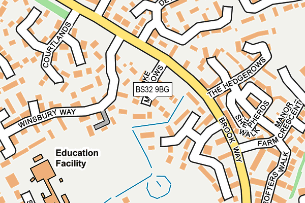 BS32 9BG map - OS OpenMap – Local (Ordnance Survey) BS32 9BG map - OS OpenMap – Local (Ordnance Survey)