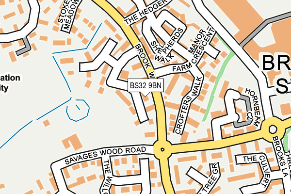 BS32 9BN map - OS OpenMap – Local (Ordnance Survey) BS32 9BN map - OS OpenMap – Local (Ordnance Survey)