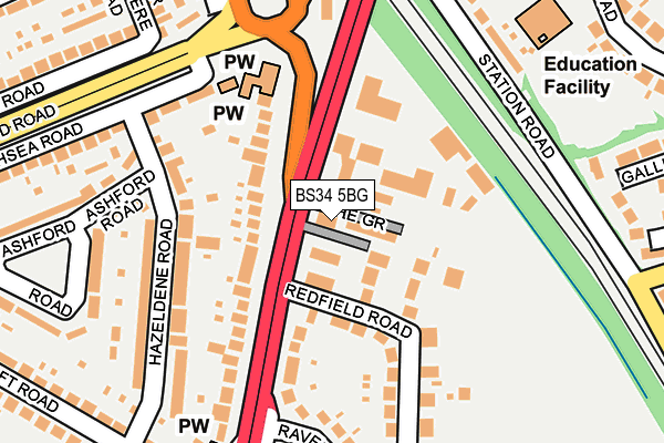 BS34 5BG map - OS OpenMap – Local (Ordnance Survey) BS34 5BG map - OS OpenMap – Local (Ordnance Survey)