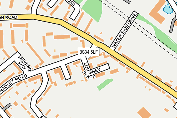 BS34 5LF map - OS OpenMap – Local (Ordnance Survey)