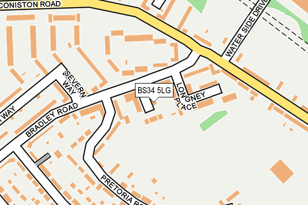 BS34 5LG map - OS OpenMap – Local (Ordnance Survey) BS34 5LG map - OS OpenMap – Local (Ordnance Survey)