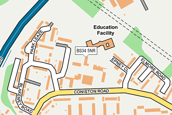 BS34 5NR map - OS OpenMap – Local (Ordnance Survey) BS34 5NR map - OS OpenMap – Local (Ordnance Survey)