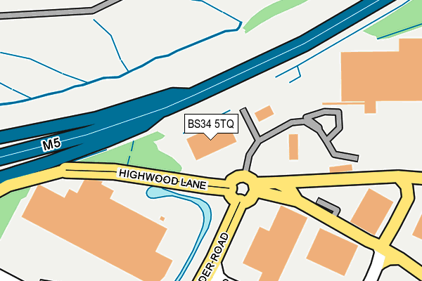 BS34 5TQ map - OS OpenMap – Local (Ordnance Survey) BS34 5TQ map - OS OpenMap – Local (Ordnance Survey)