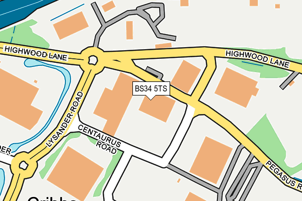 BS34 5TS map - OS OpenMap – Local (Ordnance Survey) BS34 5TS map - OS OpenMap – Local (Ordnance Survey)