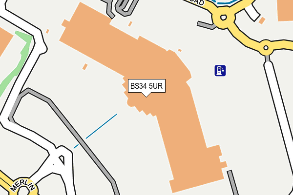 BS34 5UR map - OS OpenMap – Local (Ordnance Survey) BS34 5UR map - OS OpenMap – Local (Ordnance Survey)